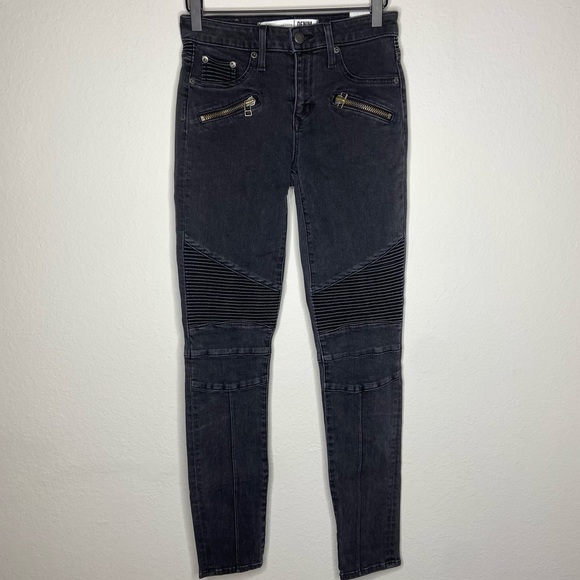 Lovers + Friends Black Aaron Moto Skinny Jeans - Picture 2 of 10